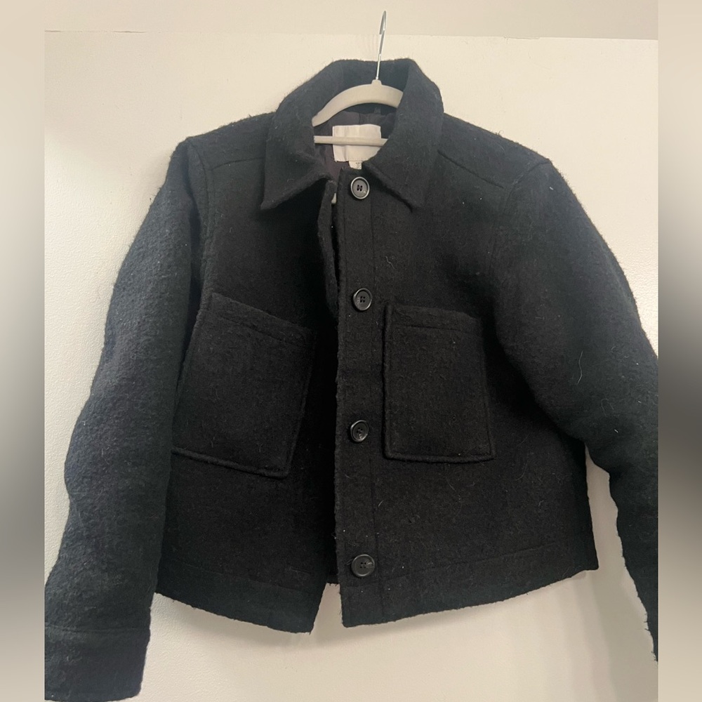 H&M Wool Blend Black Shacket!
